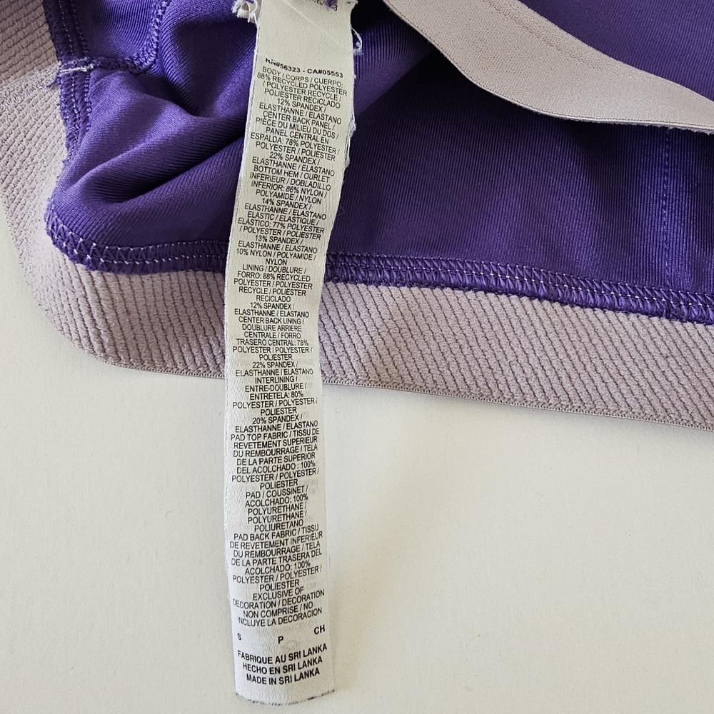 NIKE‎ logo Sports Bra Dri Fit racerback pullover Small - Picture 4 of 5